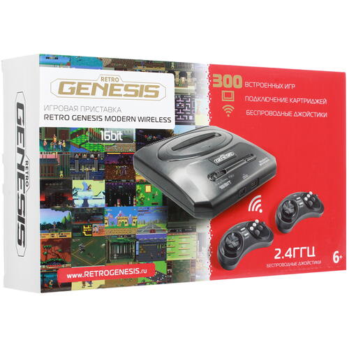 Купить Ретро-консоль Retro Genesis Modern Wireless + 300 игр  1679374. Характеристики, отзывы и цены в Донецке