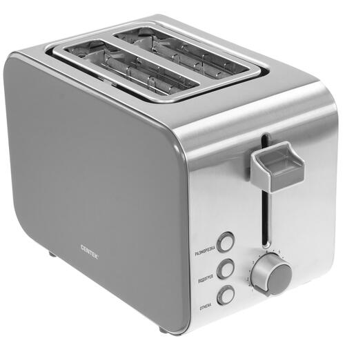 Купить Тостер Centek CT-1422 серебристый  9055079. Характеристики, отзывы и цены в Донецке