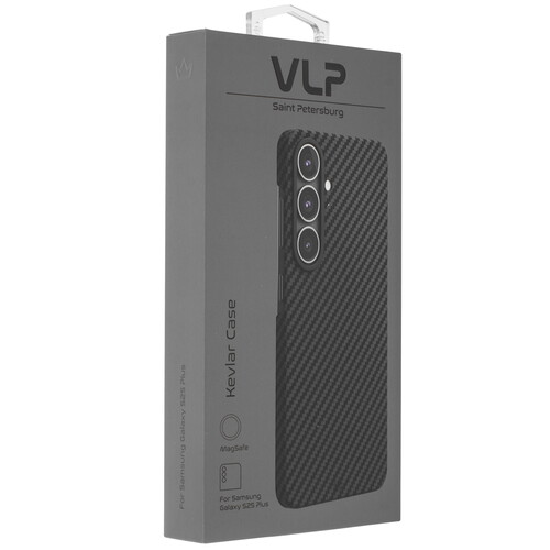 Купить Накладка  VLP Kevlar Case для Samsung Galaxy S25+ черный/серый  5613334. Характеристики, отзывы и цены в Донецке