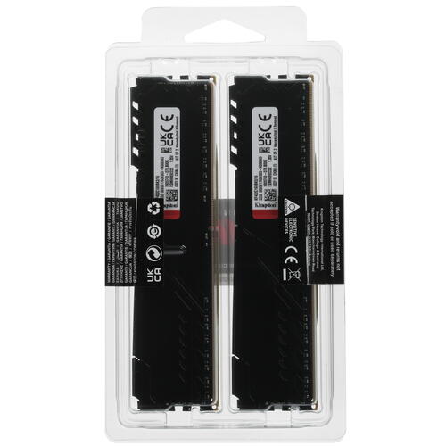 Купить Оперативная память Kingston FURY Beast Black [KF432C16BBK2/16] 16 ГБ  5053494. Характеристики, отзывы и цены в Донецке