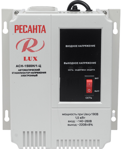 Купить Стабилизатор напряжения Ресанта АСН-1500Н/1-Ц Lux  7901335. Характеристики, отзывы и цены в Донецке