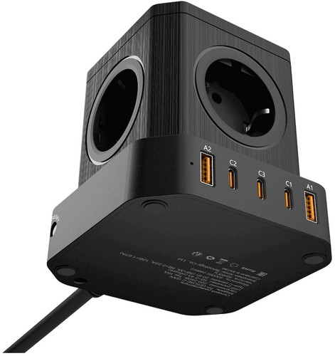 Купить Сетевой фильтр AGNI TP-VE5U5E-C черный  9289268. Характеристики, отзывы и цены в Донецке