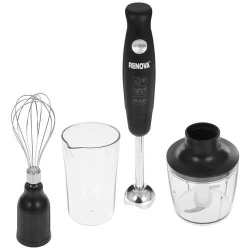 Купить Блендер погружной Renova BS-80K4B1 черный  9207194. Характеристики, отзывы и цены в Донецке
