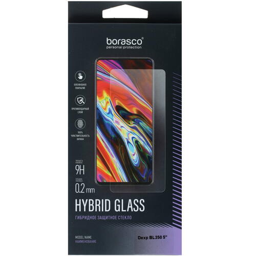 Купить Защитное гибридное стекло BoraSCO для экрана DEXP BL250  4874510. Характеристики, отзывы и цены в Донецке