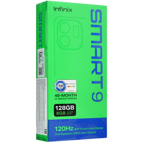 Купить 6.7" Смартфон Infinix SMART 9 128 ГБ черный  5488701. Характеристики, отзывы и цены в Донецке