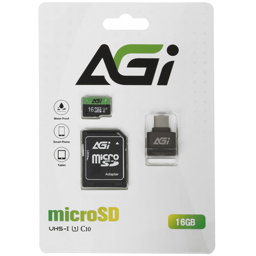 Купить Карта памяти AGI TF138 microSDHC 16 ГБ [AGI016G2ETF138]  5471003. Характеристики, отзывы и цены в Донецке