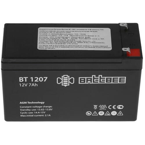 Купить Аккумуляторная батарея для ИБП BattBee BT 1207  5370778. Характеристики, отзывы и цены в Донецке