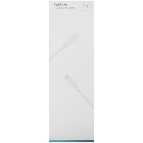 Купить Кабель круглый CUKTECH Lightning 8-pin - USB Type-C белый 1 м  5470328. Характеристики, отзывы и цены в Донецке