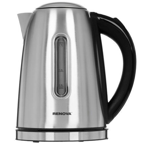 Купить Электрочайник Renova KT17S-03B серебристый  9207219. Характеристики, отзывы и цены в Донецке