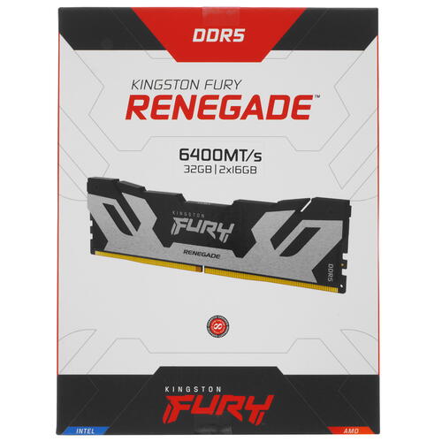 Купить Оперативная память Kingston FURY Renegade Silver [KF564C32RSK2-32] 32 ГБ  5058507. Характеристики, отзывы и цены в Донецке