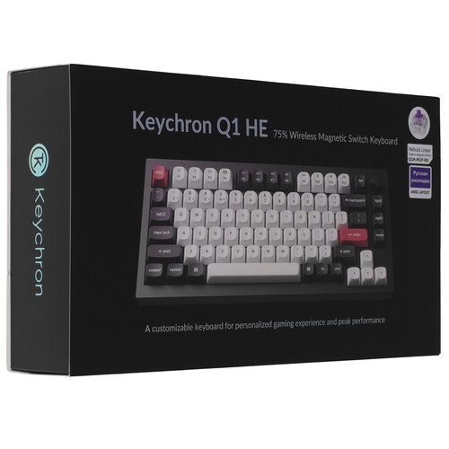 Купить Клавиатура  проводная + беспроводная Keychron Q1 HE  9307531. Характеристики, отзывы и цены в Донецке