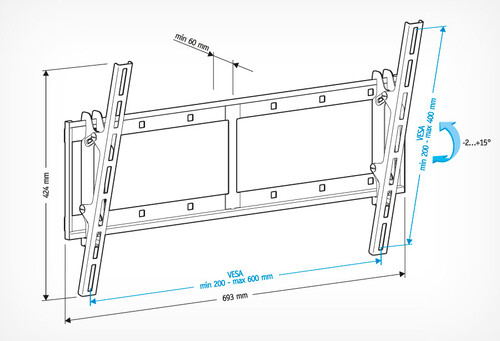 Купить Кронштейн для ТВ Holder LCD-T6606 черный  0194128. Характеристики, отзывы и цены в Донецке