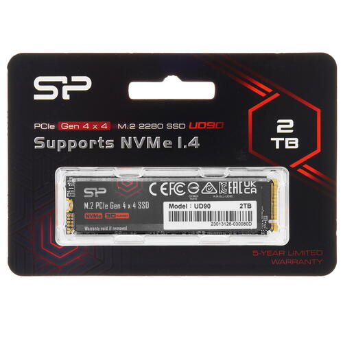 Купить 2000 ГБ M.2 NVMe накопитель Silicon Power UD90 [SP02KGBP44UD9005]  5410835. Характеристики, отзывы и цены в Донецке
