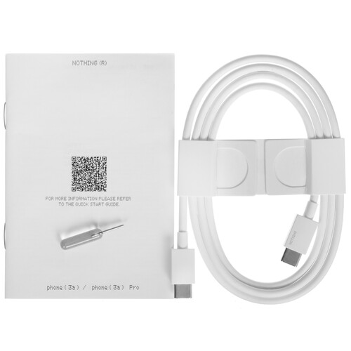 Купить 6.77" Смартфон Nothing Phone 3A 128 ГБ белый  5618669. Характеристики, отзывы и цены в Донецке