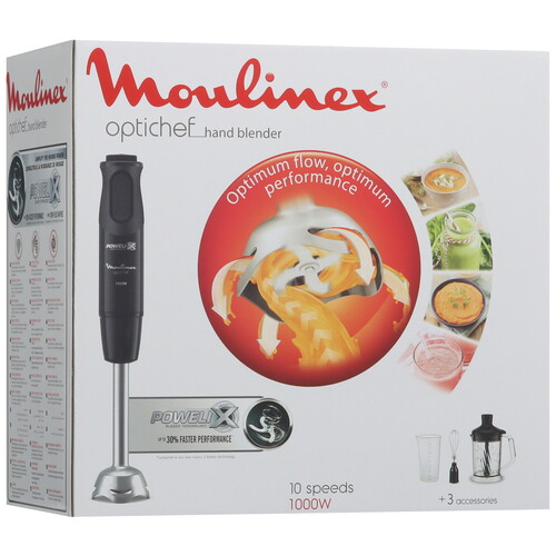 Купить Блендер погружной Moulinex Optichef DD64R810 черный  9205108. Характеристики, отзывы и цены в Донецке