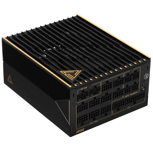 Купить Блок питания MSI MEG Ai1600T PCIE5 [306-7ZPEX11-CE0] черный  5621766. Характеристики, отзывы и цены в Донецке