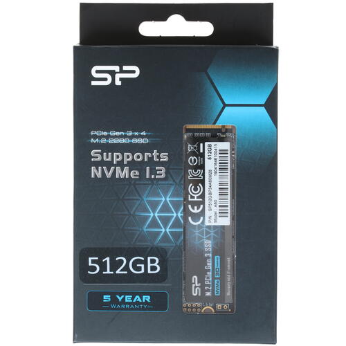 Купить 512 ГБ M.2 NVMe накопитель Silicon Power P34A60 [SP512GBP34A60M28]  1604868. Характеристики, отзывы и цены в Донецке