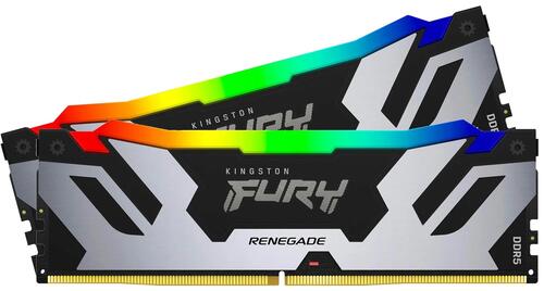Купить Оперативная память Kingston FURY Renegade Silver RGB [KF564C32RSAK2-32] 32 ГБ  5058513. Характеристики, отзывы и цены в Донецке