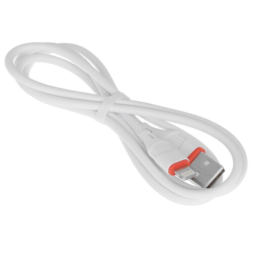 Купить Кабель круглый Borofone Lightning 8-pin - USB 2.0 Type-A белый 1 м  9238177. Характеристики, отзывы и цены в Донецке