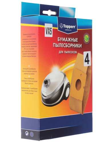Купить Мешок-пылесборник Topperr VX 5 бежевый  7926142. Характеристики, отзывы и цены в Донецке