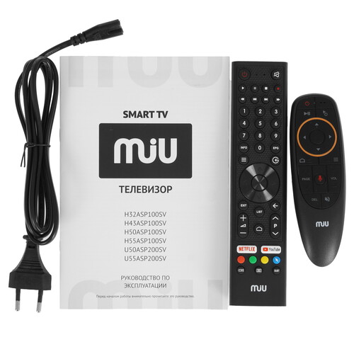 Купить 43" (109.22 см) Телевизор MIU Н43АSР100SV черный  9241449. Характеристики, отзывы и цены в Донецке