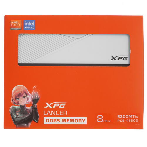 Купить Оперативная память ADATA XPG Lancer [AX5U5200C388G-DCLAWH] 16 ГБ  5096539. Характеристики, отзывы и цены в Донецке