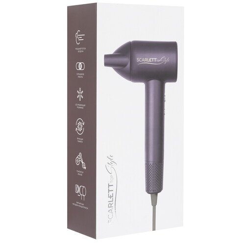 Купить Фен Scarlett SC-HD70I43 фиолетовый  9176052. Характеристики, отзывы и цены в Донецке