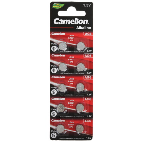 Купить Батарейка Camelion G 6 LR69 (AG6/G6/LR920/LR921/371A/171)  9117706. Характеристики, отзывы и цены в Донецке