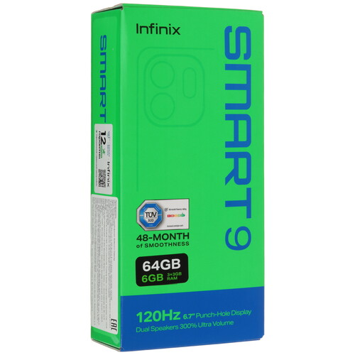 Купить 6.7" Смартфон Infinix SMART 9 64 ГБ черный  5488704. Характеристики, отзывы и цены в Донецке