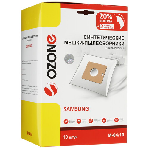 Купить Комплект пылесборник и фильтр Ozone M-04/10  9312887. Характеристики, отзывы и цены в Донецке