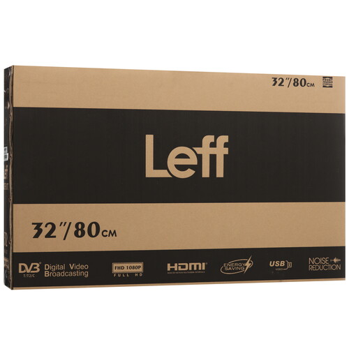 Купить 31.5" (80 см) Телевизор Leff 32F580T черный  9184609. Характеристики, отзывы и цены в Донецке