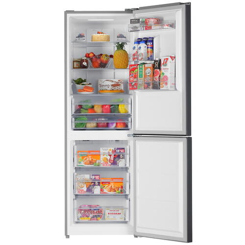 Купить Холодильник с морозильником   KRAFT TNC-NF403D серебристый  5327661. Характеристики, отзывы и цены в Донецке