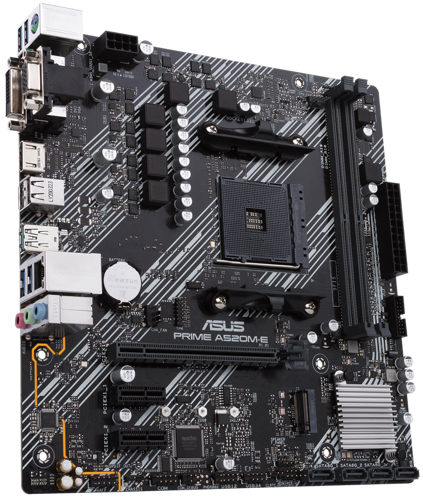 Купить Материнская плата ASUS PRIME A520M-E/CSM  5463176. Характеристики, отзывы и цены в Донецке