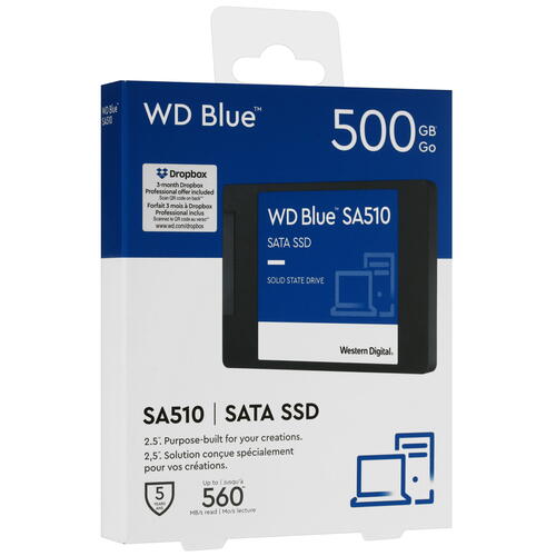 Купить 500 ГБ 2.5" SATA накопитель WD Blue SA510  5063411. Характеристики, отзывы и цены в Донецке