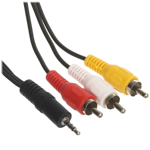 Купить Кабель соединительный   Telecom 3.5 mm jack - RCA x3 черный  1326514. Характеристики, отзывы и цены в Донецке