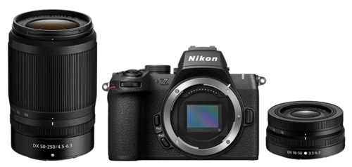 Купить Беззеркальный фотоаппарат Nikon Z 50 II Kit DX 16-50mm VR + DX 50-250mm VR черный  5617104. Характеристики, отзывы и цены в Донецке