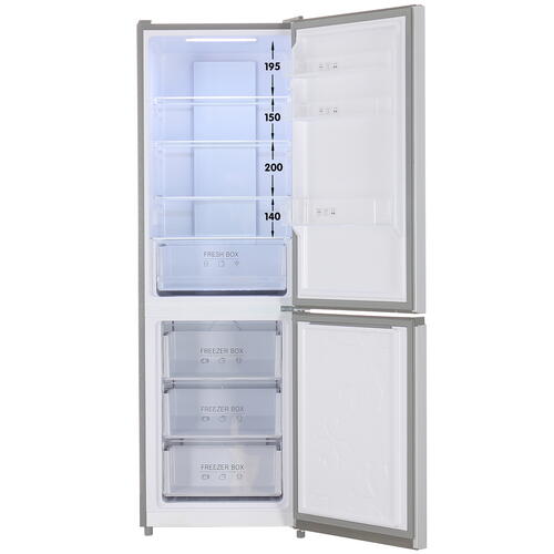 Купить Холодильник с морозильником  Nordfrost RFC 350D NFS серебристый  9944654. Характеристики, отзывы и цены в Донецке