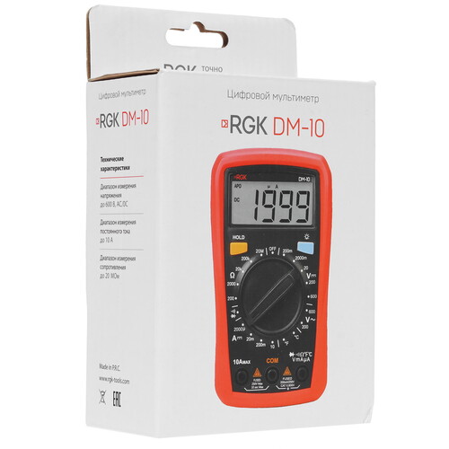 Купить Мультиметр RGK DM-10  8185246. Характеристики, отзывы и цены в Донецке