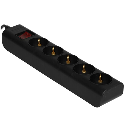 Купить Сетевой фильтр FinePower Oriol 519B черный  5434350. Характеристики, отзывы и цены в Донецке