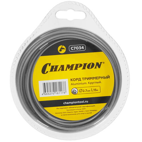 Купить Леска для триммеров Champion Aluminium C7034  1216091. Характеристики, отзывы и цены в Донецке