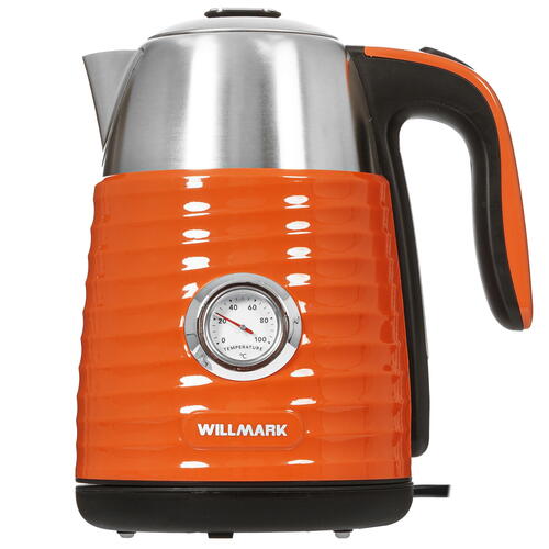 Купить Электрочайник WILLMARK WEK-1738PST оранжевый  9908677. Характеристики, отзывы и цены в Донецке