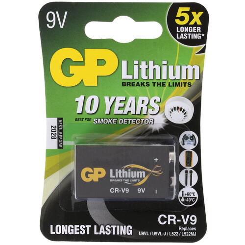 Купить Батарейка GP Lithium крона / крона (6LR61/6F22/CR-9V)  1389653. Характеристики, отзывы и цены в Донецке
