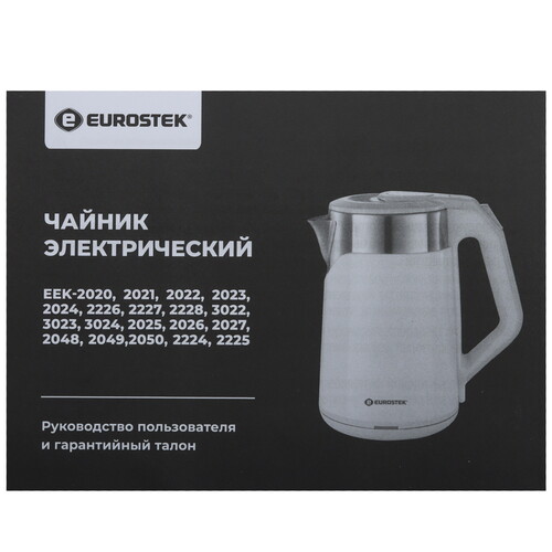 Купить Электрочайник Eurostek EEK-2227 красный  9974043. Характеристики, отзывы и цены в Донецке