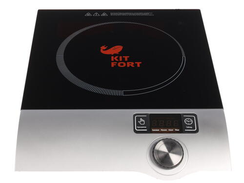 Купить Плита компактная электрическая Kitfort KT-108 черный  1009391. Характеристики, отзывы и цены в Донецке