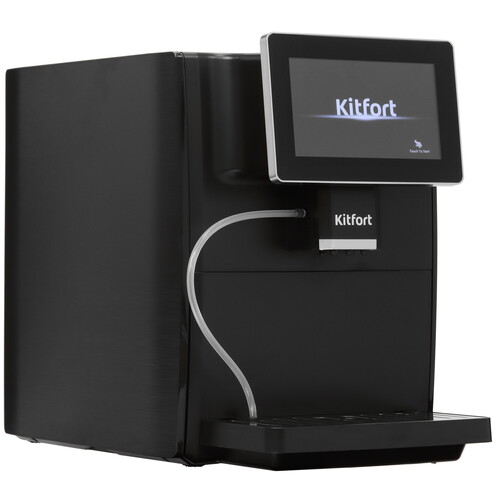 Купить Кофемашина автоматическая Kitfort КТ-7374 черный  9060036. Характеристики, отзывы и цены в Донецке