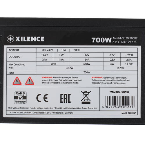 Купить Блок питания Xilence Red Wings XN054 700W  1188633. Характеристики, отзывы и цены в Донецке