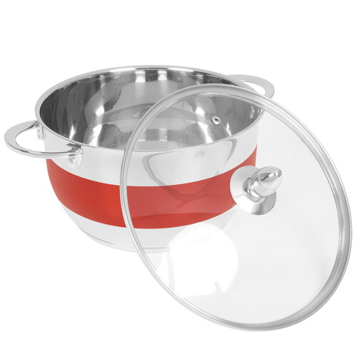 Купить Кастрюля Rainstahl RS\CS 1818-24 5.9 л 24 см красный  9151789. Характеристики, отзывы и цены в Донецке