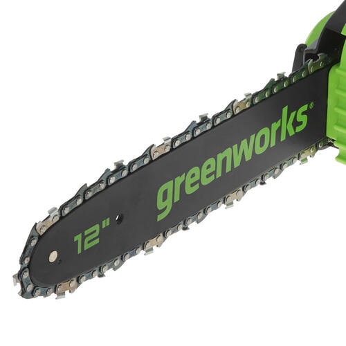 Купить Аккумуляторная цепная пила GreenWorks GD24CS30K2  шина - 30 см (12")  5081475. Характеристики, отзывы и цены в Донецке