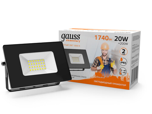 Купить Прожектор Gauss 613527120  9126737. Характеристики, отзывы и цены в Донецке