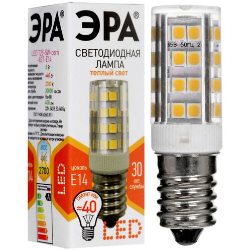 Купить Лампа светодиодная ЭРА LED E14/Т25/5w/827  4731359. Характеристики, отзывы и цены в Донецке